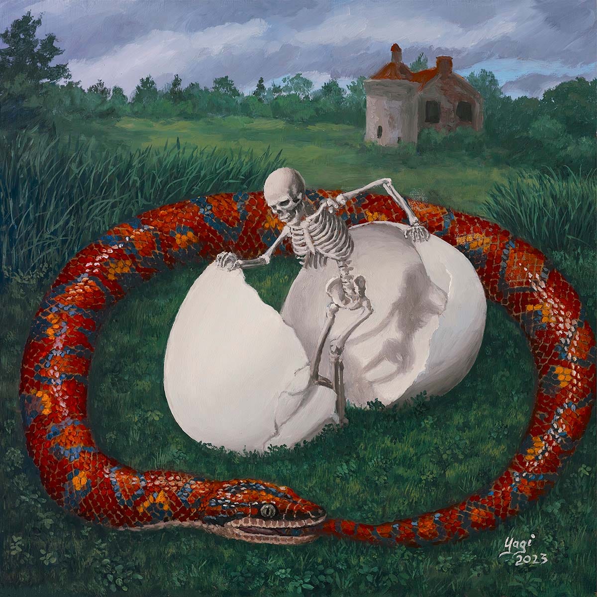 Sandra Yagi - Ouroboros - original artwork - Modern Eden Gallery