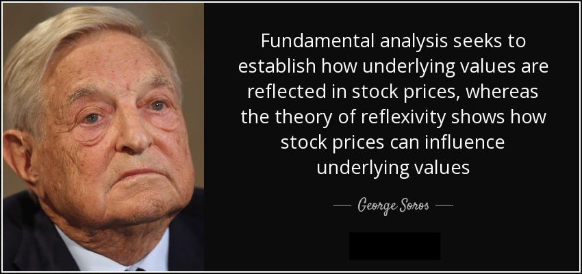 George Soros quote: Fundamental analysis seeks to establish how underlying  values are reflected...