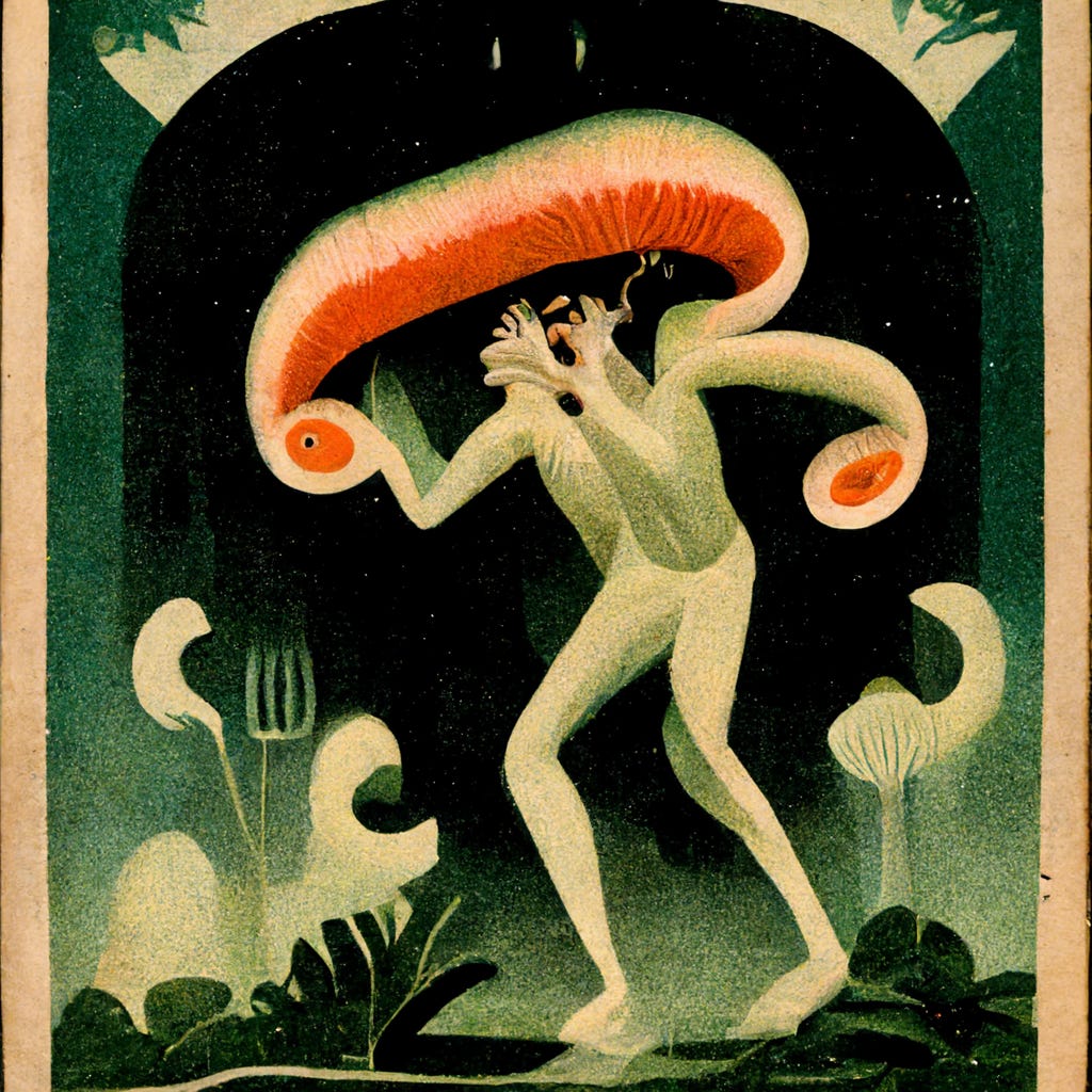 jack goodson storyteller tree rainforest destroyed climate change tarzan psychedelic mushroom