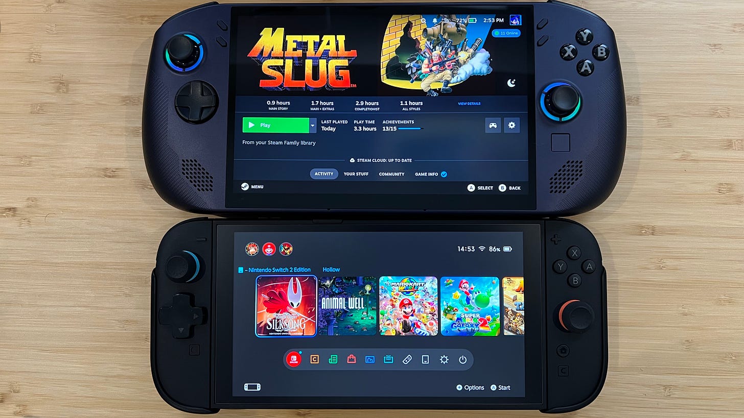 Lenovo Legion Go S and Nintendo Switch 2