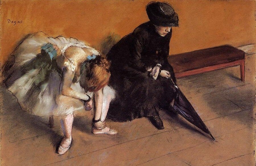 Waiting, 1882 by Edgar Degas