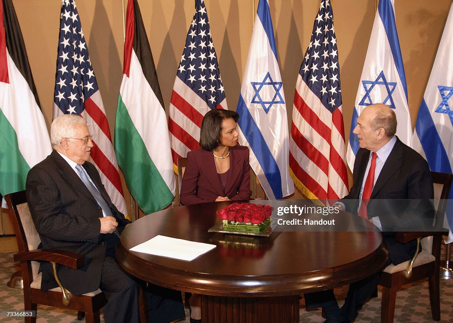 Condoleezza Rice Holds Summit With Olmert And Abbas Condoleezza Rice Holds Summit With Olmert And Abbas