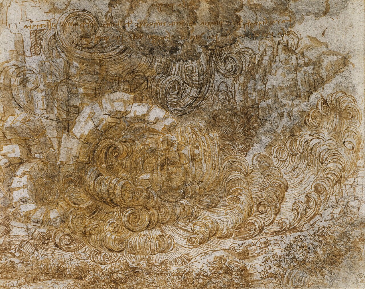 Leonardo deluge drawing Leonardo deluge drawing