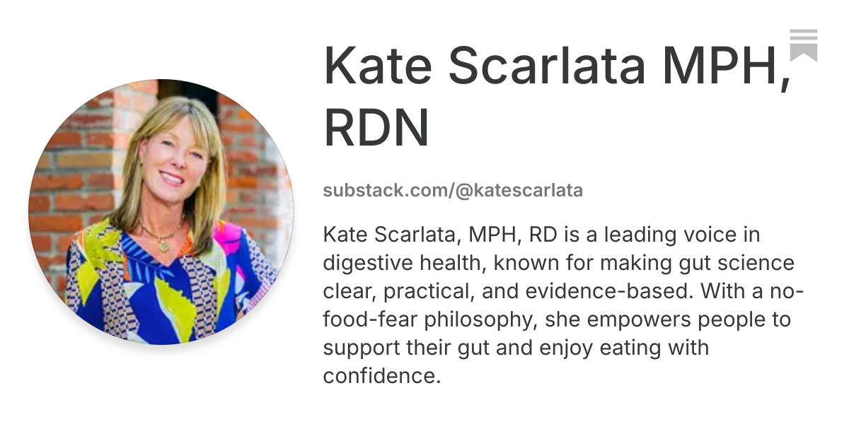Kate Scarlata MPH, RDN | Substack