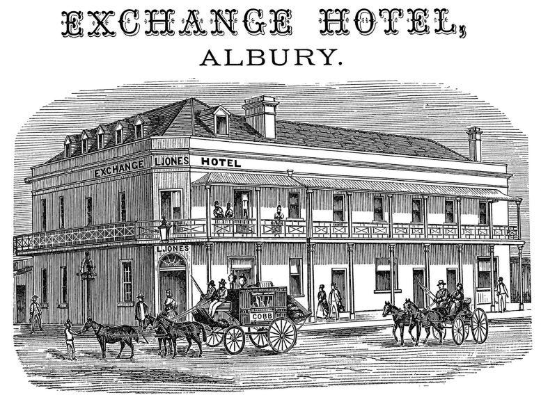 Figure 1: Brickell and Kidd’s hotel in Albury, Australia. Courtesy of Beth Brickell.