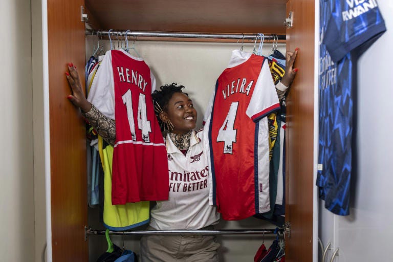 Nana Owiti has millions of followers for her Gunners-obsessed social media feeds