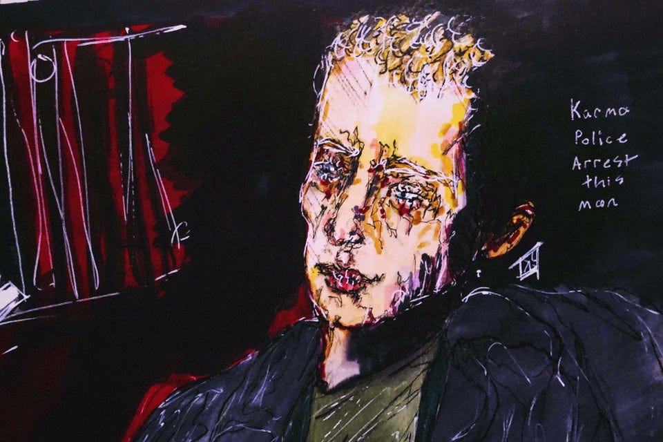 r/radiohead - sketched up this karma police piece earlier today and thought i’d share!