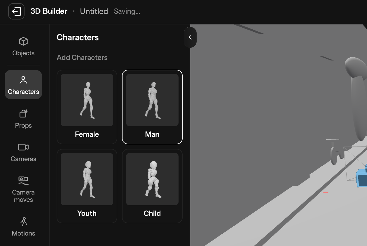 Adding a character in a 3D scene. Image by Jim Clyde Monge