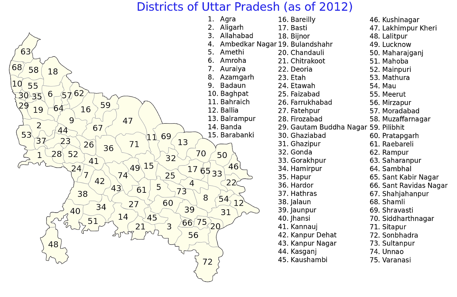 https://upload.wikimedia.org/wikipedia/commons/thumb/5/5a/List_of_districts_of_Uttar_Pradesh_(2012).svg/1920px-List_of_districts_of_Uttar_Pradesh_(2012).svg.png