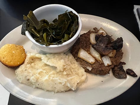 plates of food from oak hill bar and grill