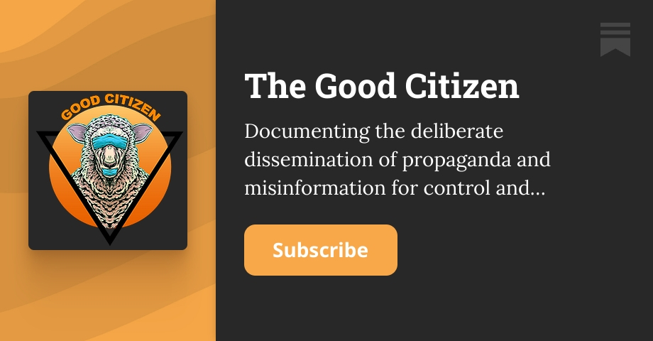The Good Citizen | 𝙂𝙊𝙊𝘿 𝘾𝙄𝙏𝙄𝙕𝙀𝙉 | Substack