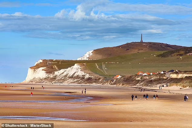 After investigating the World War II paraphernalia at Musee 39-45, hop in the car to Cap Gris-Nez (above), the nearest point to England