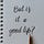 Notes on a Good Life