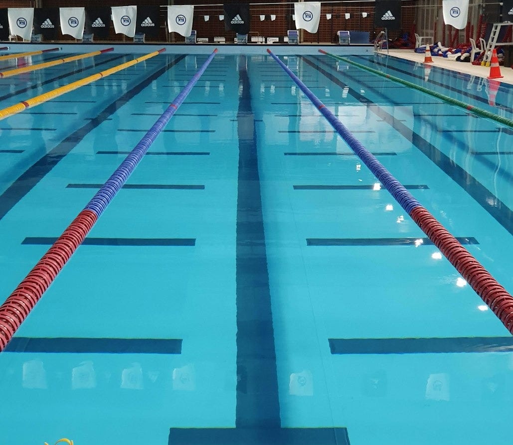 blue Olympic pool