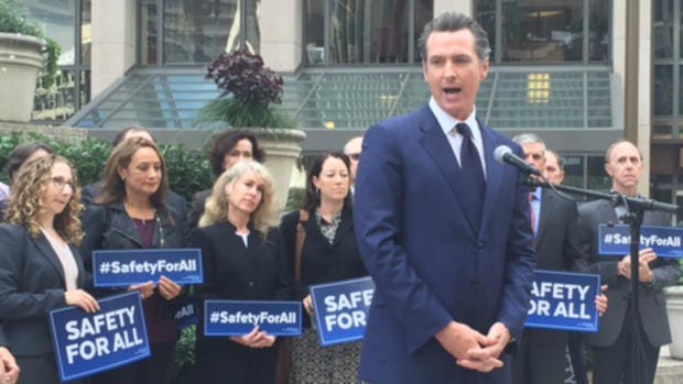 Gavin Newsom pushing more gun control laws