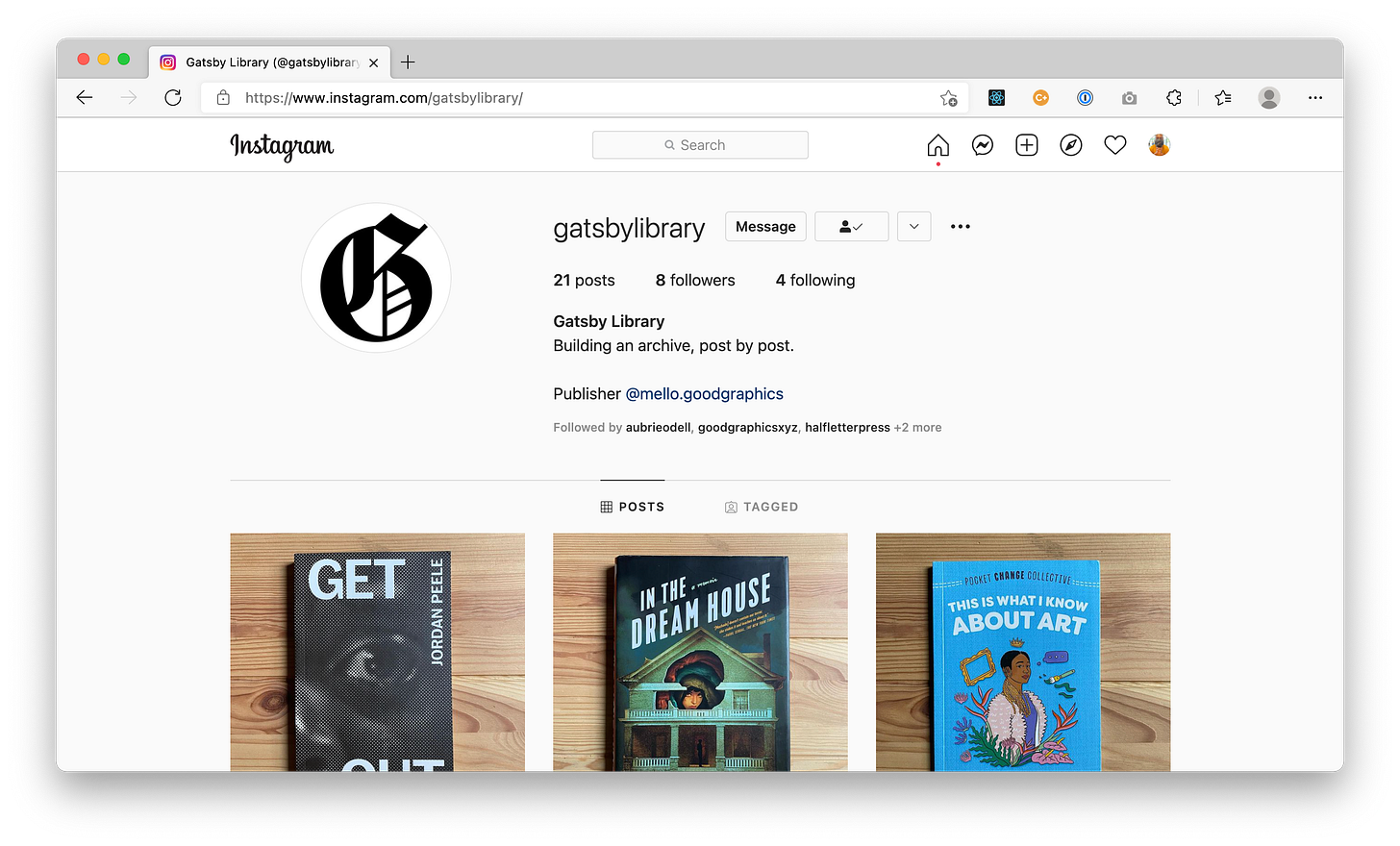 Gatsby Library preview