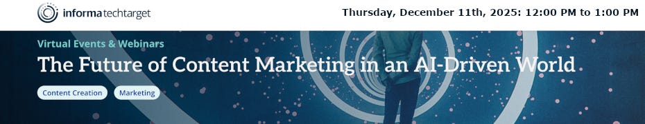 The Future of Content Marketing in an AI-Driven World (Dec. 11th)