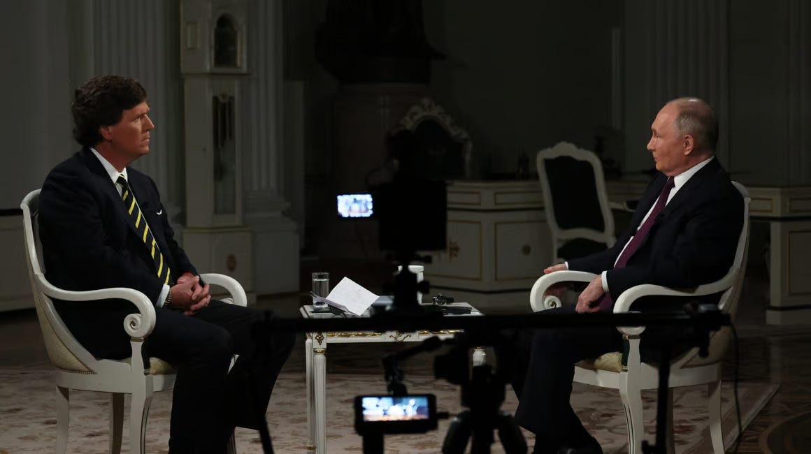 On President Putin's Interview with Tucker Carlson...