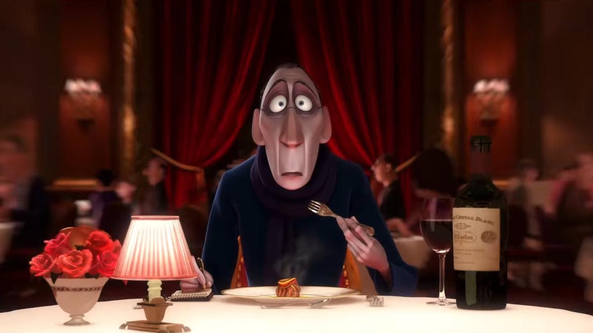 Oscar 2022: el flashback de Anton Ego en “Ratatouille “ y las escenas  gastronómicas más famosas del cine | PROVECHO | EL COMERCIO PERÚ