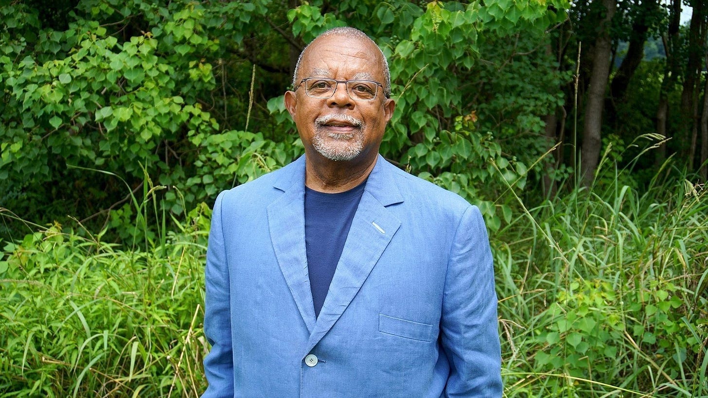 portrait of henry louis gates jr. in front of greenery portrait of henry louis gates jr. in front of greenery