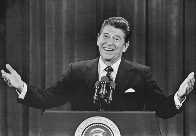 r/Presidents - Reagan, 1980: “Instead of putting up a fence, why don’t we make it possible for (immigrants) to come here legally and open up the border both ways.”