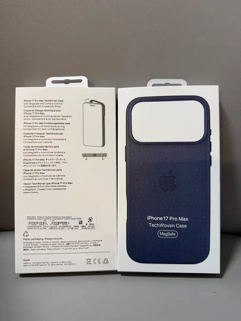 iPhone 17 Pro leak reveals new 'TechWoven' cases and color choices