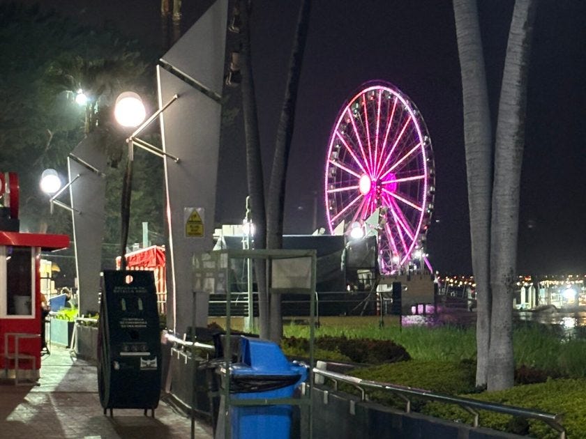 Malecon 2000 at night