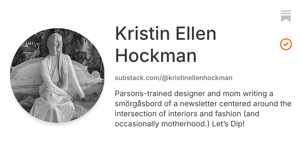 Kristin Ellen Hockman | Substack