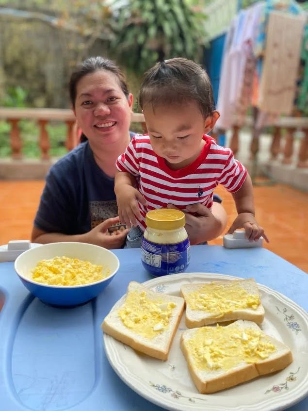 Mother and son doing collaborative parenting Mother and son doing collaborative parenting