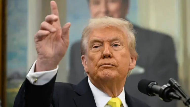 President Donald Trump addresses reporters during an event in the Oval Office on October 15 - John McDonnell/AP Photo