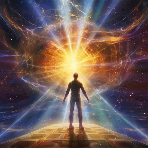 Premium AI Image | Connected to the Cosmos Image of Humans Surrounded ...