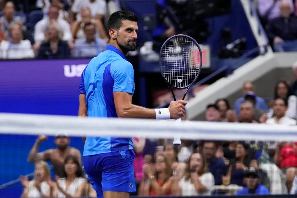 Novak Djokovic outlasted Daniil Medvedev in the 2023 U.S. Open men's final. (AP Photo/Frank Franklin II)