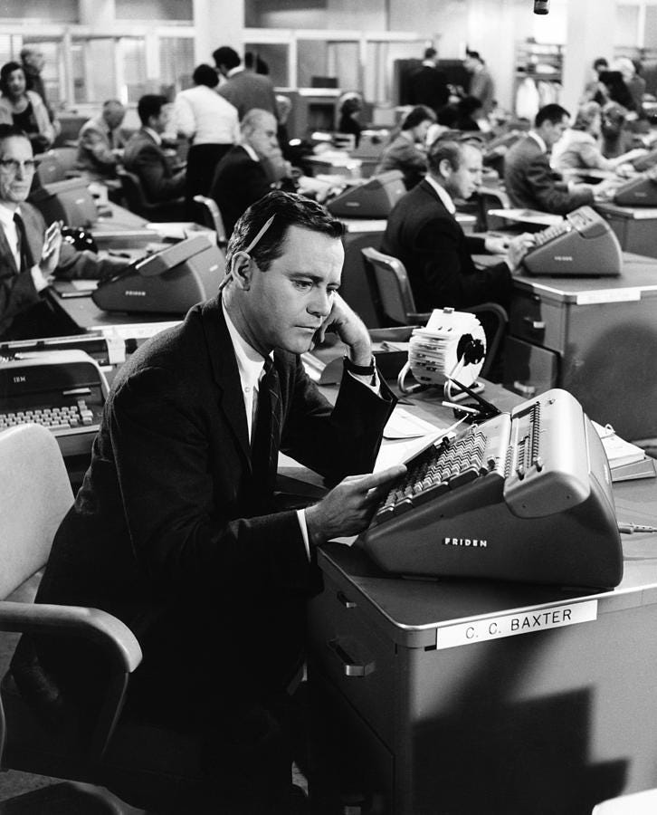 The Apartment, Jack Lemmon, 1960 #3 by Everett