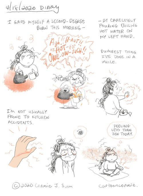 journal comic, sketchbook, comics, illustration, visual diary, diary comics, connie sun, cartoonconnie