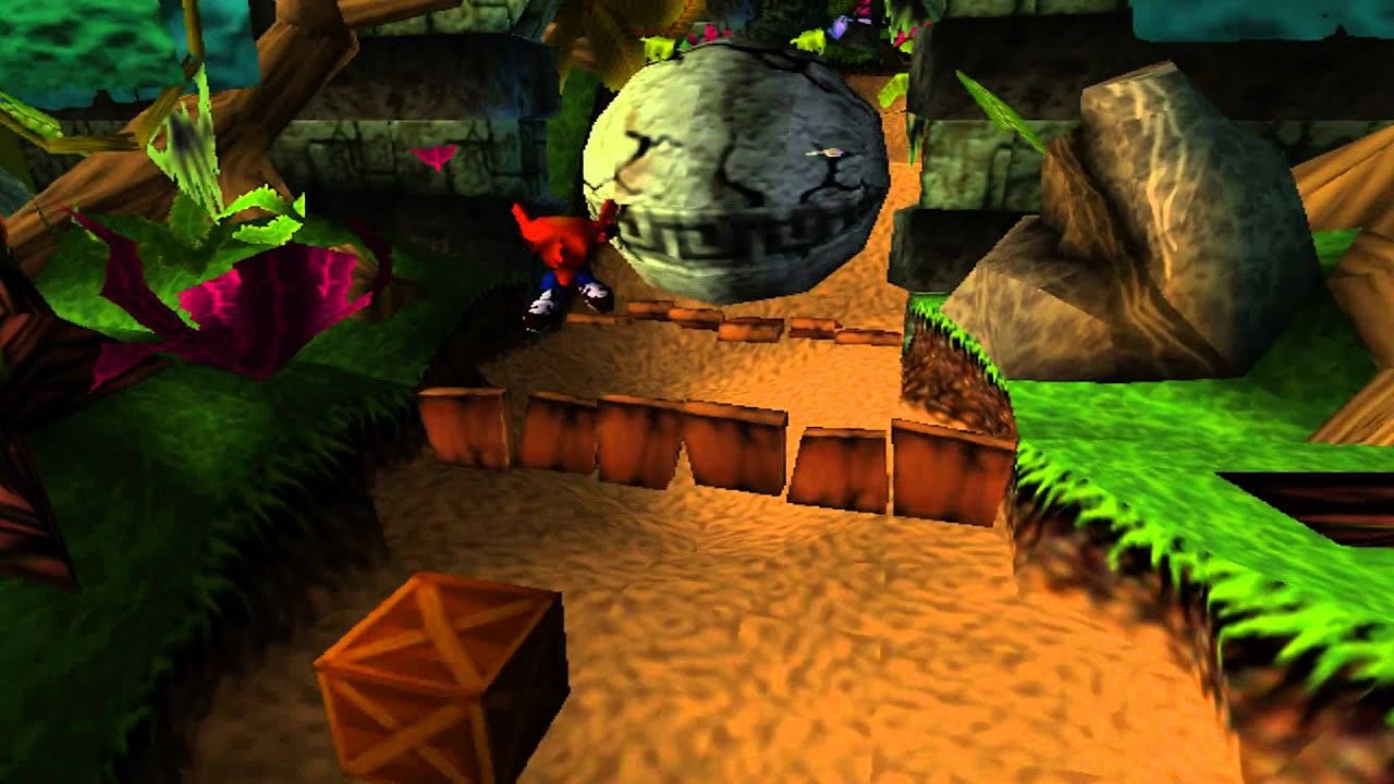 Crash Bandicoot (PS1) walkthrough - Boulders Crash Bandicoot (PS1) walkthrough - Boulders