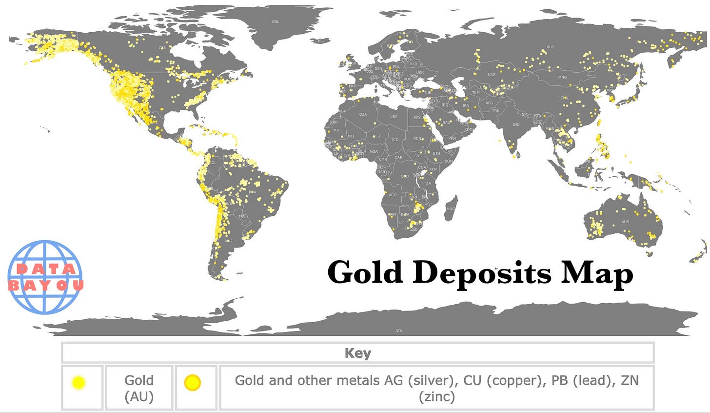 Gold-mine concentrations mapped against melted-city / MFEE lane