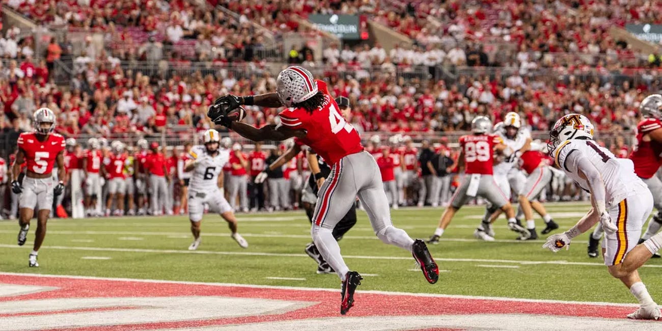 Ohio State Rewatch: Carnell Tate does it all, RPOs and defensive changeups 