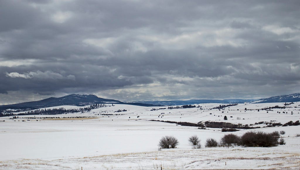 Storm on Blue Mountains, Oregon Storm on Blue Mountains, Oregon