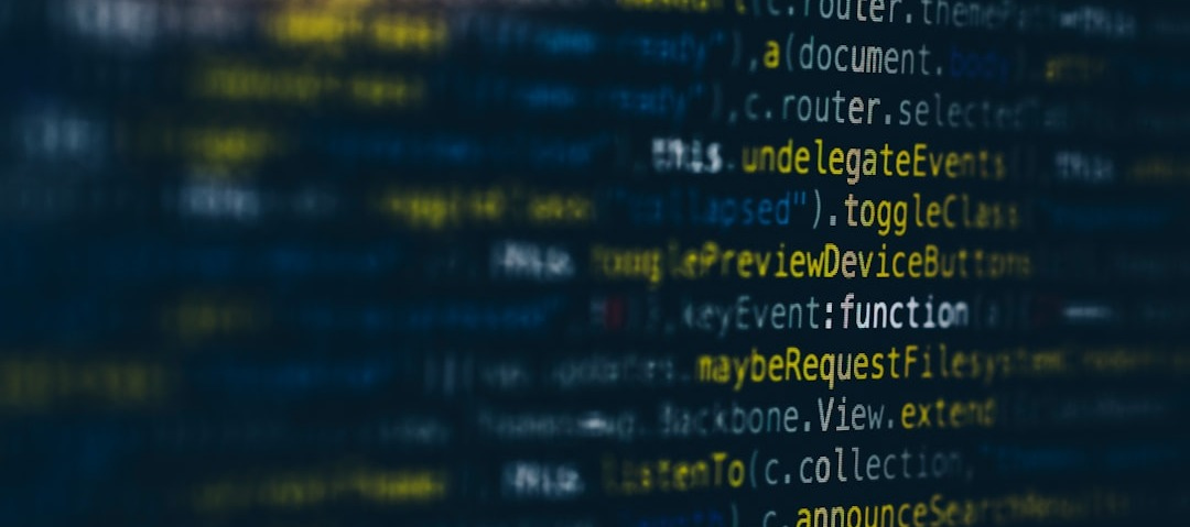 computer coding screengrab