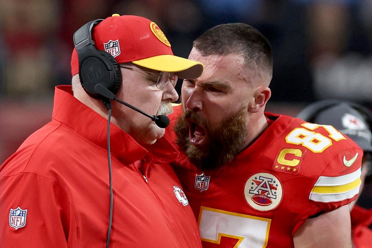 Travis Kelce and Andy Reid