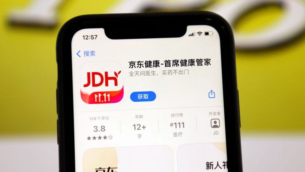 JD Health soars on stock market debut - BBC News