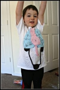 human body preschool unit organ t shirt