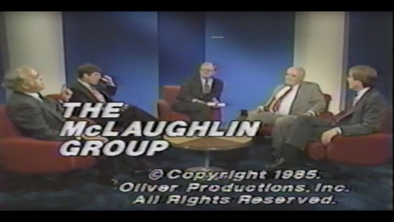 The McLaughlin Group - July 20, 1985 - YouTube The McLaughlin Group - July 20, 1985 - YouTube