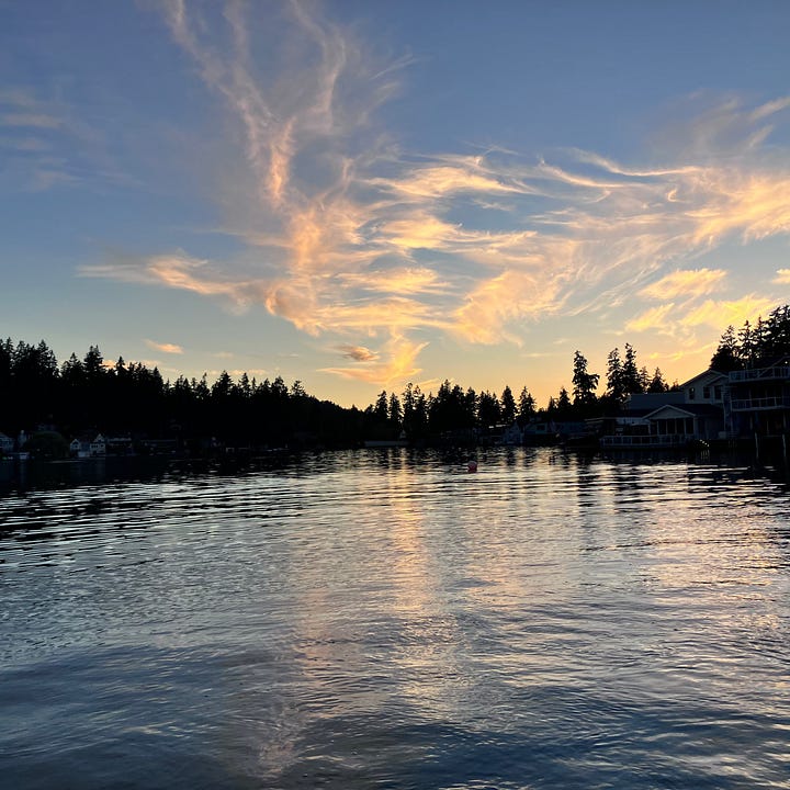 Sunsets of the lake, ocean, and Oregon