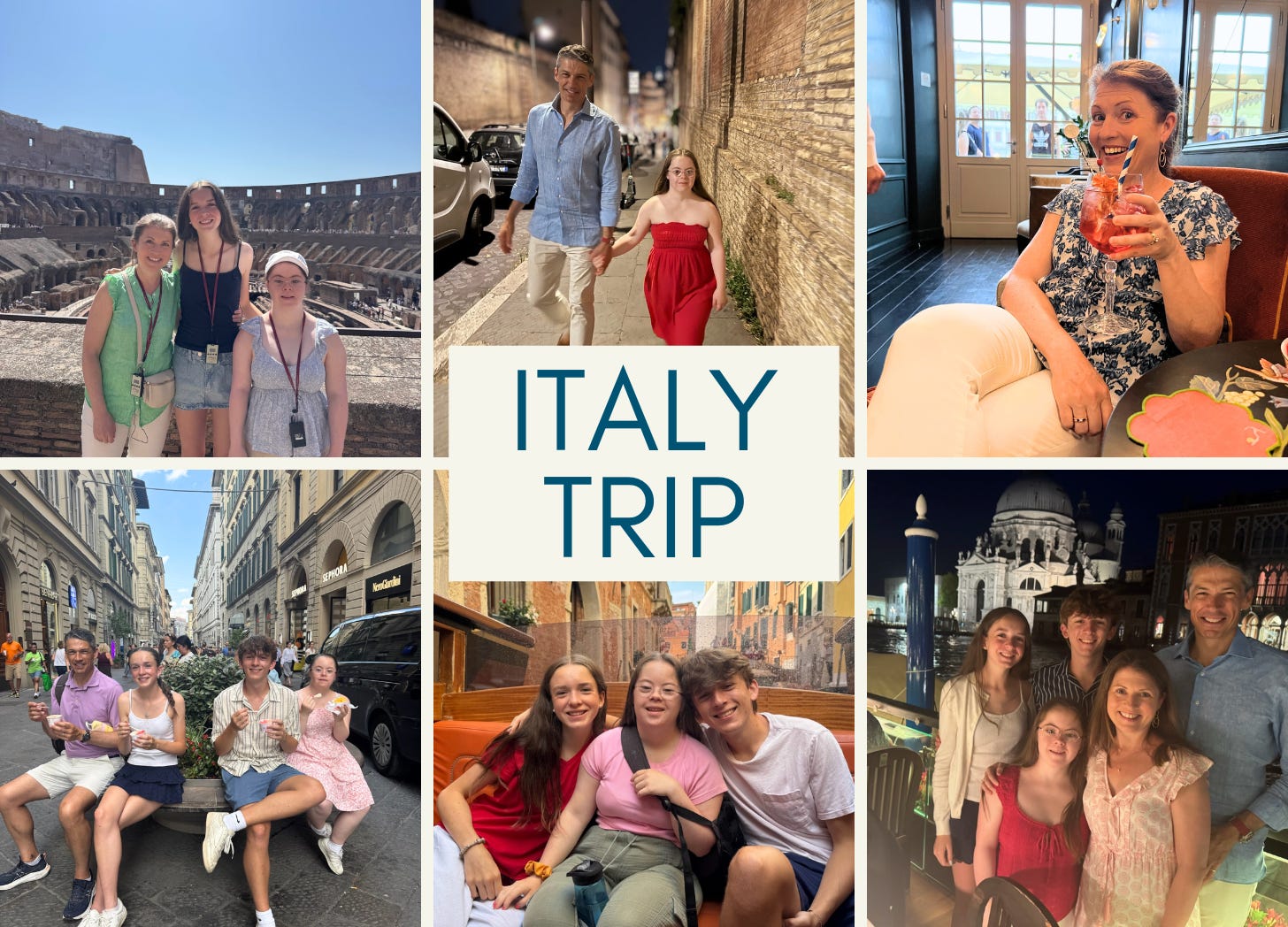 collage of photos from Italy