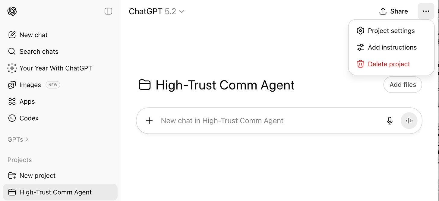 ChatGPT Custom Instruction