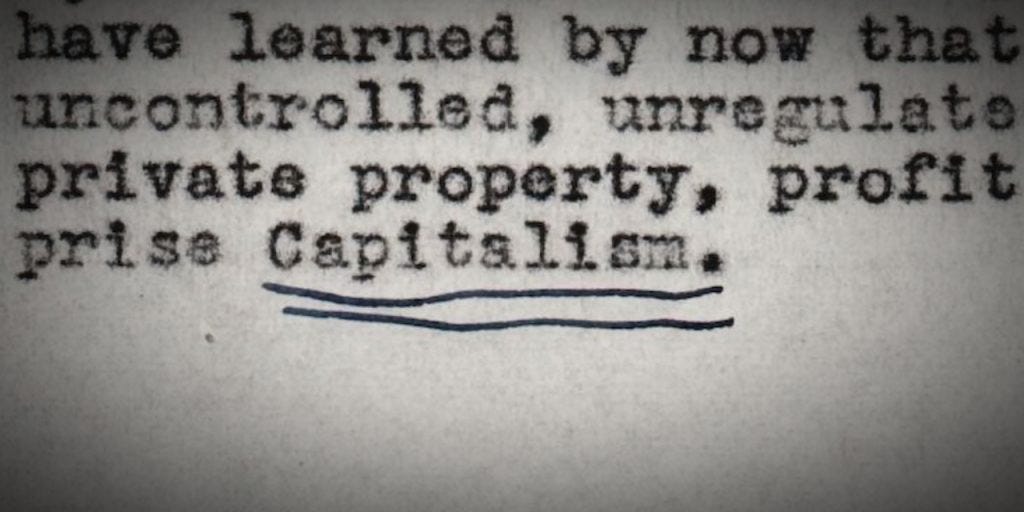 Capitalism typed Capitalism typed