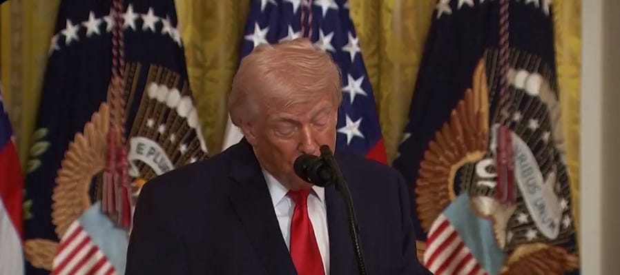 Trump Shows It's 25th Amendment Time At Off The Rails Women's Month Event