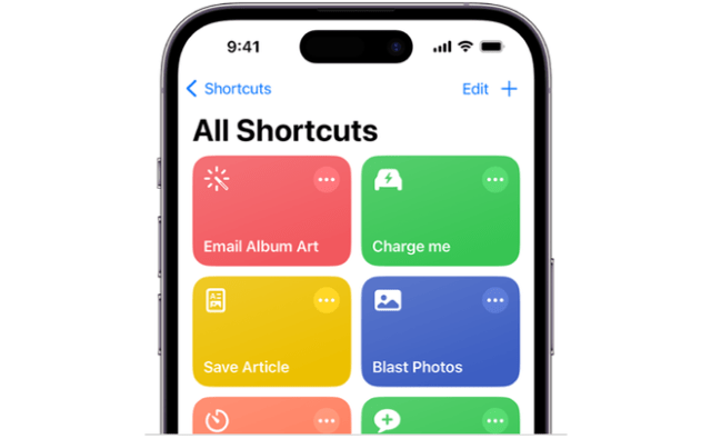 Apple's Shortcuts app Apple's Shortcuts app