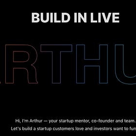 ARTHUR - BUILD IN LIVE #2
